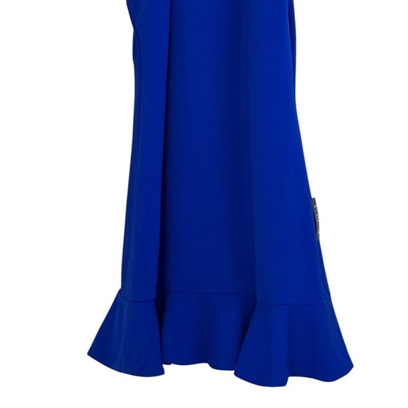 Lulu's Women's All About Dancing Halter Ruffled Dress Royal Blue Size XL NWT - Picture 4 of 9